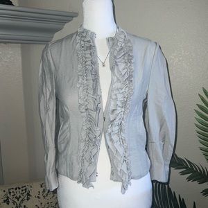 BCBGMaxAzria Ruffle Cardigan Jacket